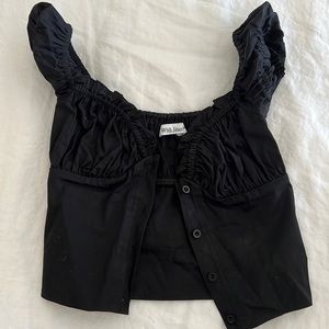 With Jéan off the shoulder top Remi